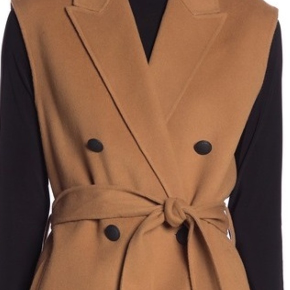 SOLD Rag & Bone Wool Blend Vest Brown Tan Medium - Picture 4 of 5